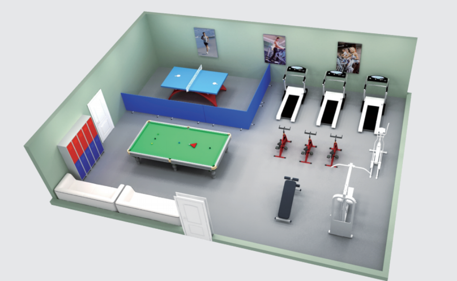 健身活动室50-100m²